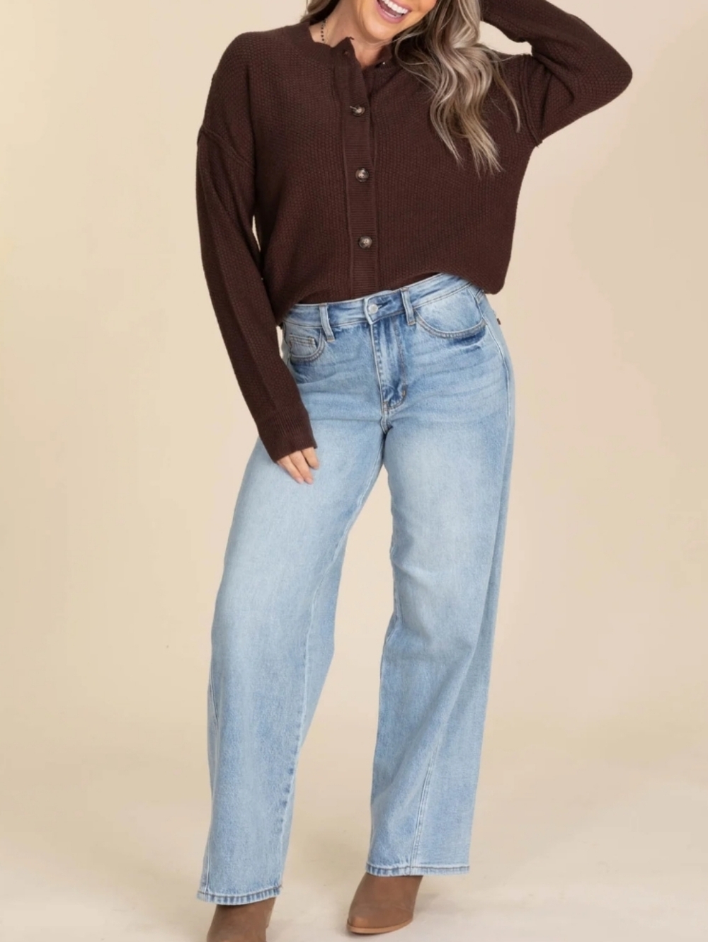 Judy Blue Wilhemina Rigid Magic Baggy Wide Leg Jeans - Picture 2 of 10